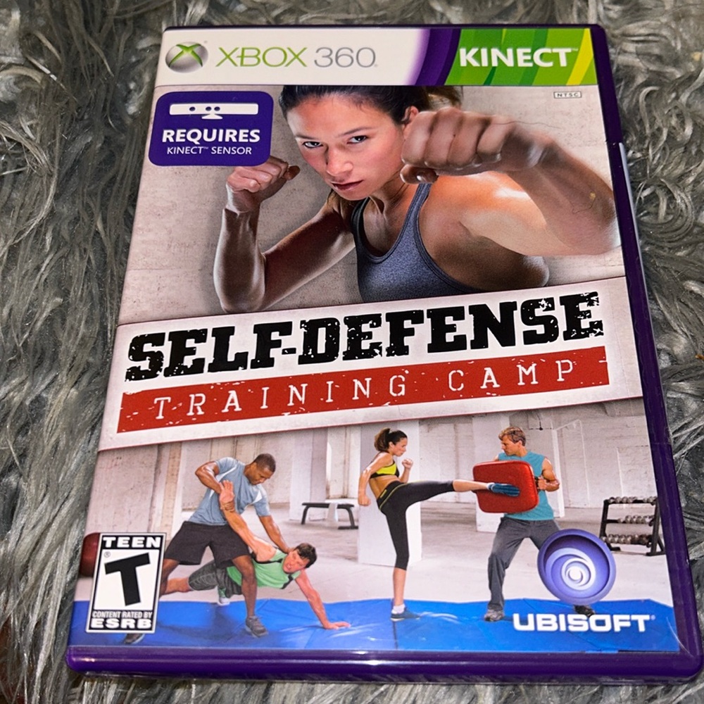 Microsoft XBOX Kinect SELF-DEFENSE Training Camp Video Game Disc/Manuel GUC